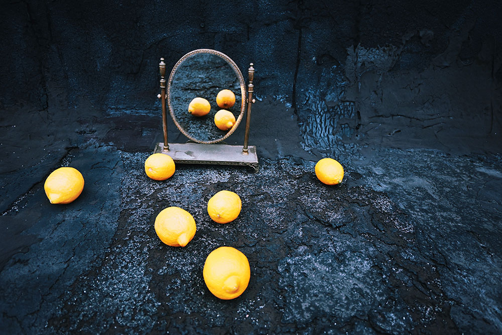 lemons and a mirror