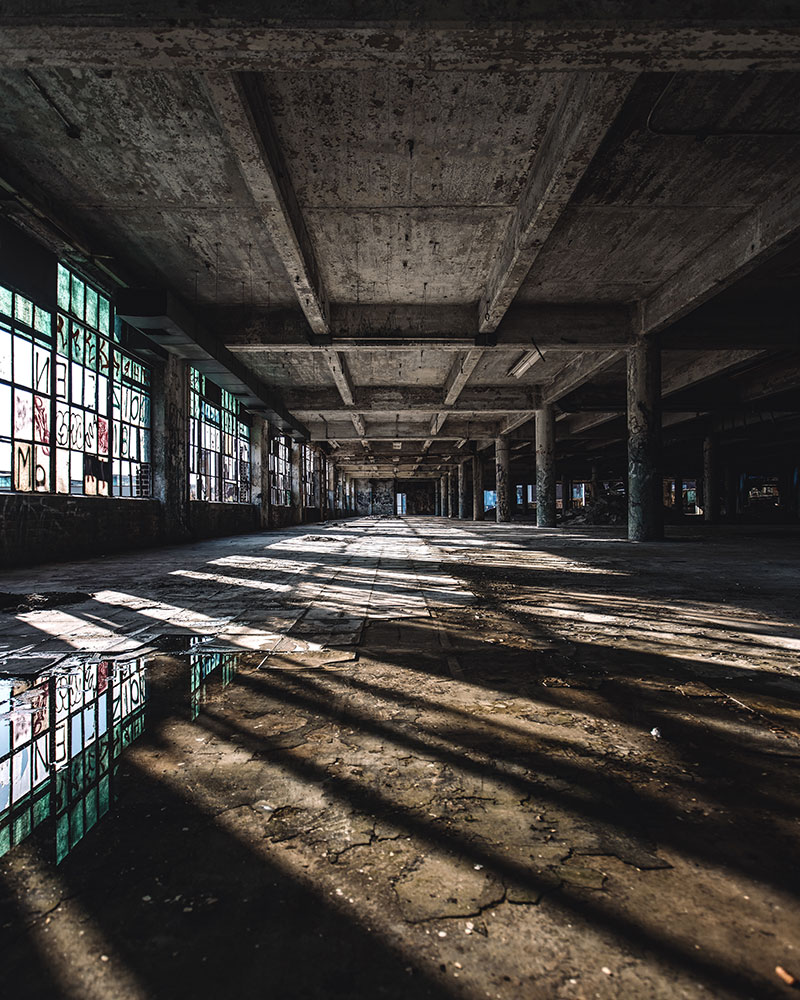 Patrick McAllister photo of an abandoned warehouse