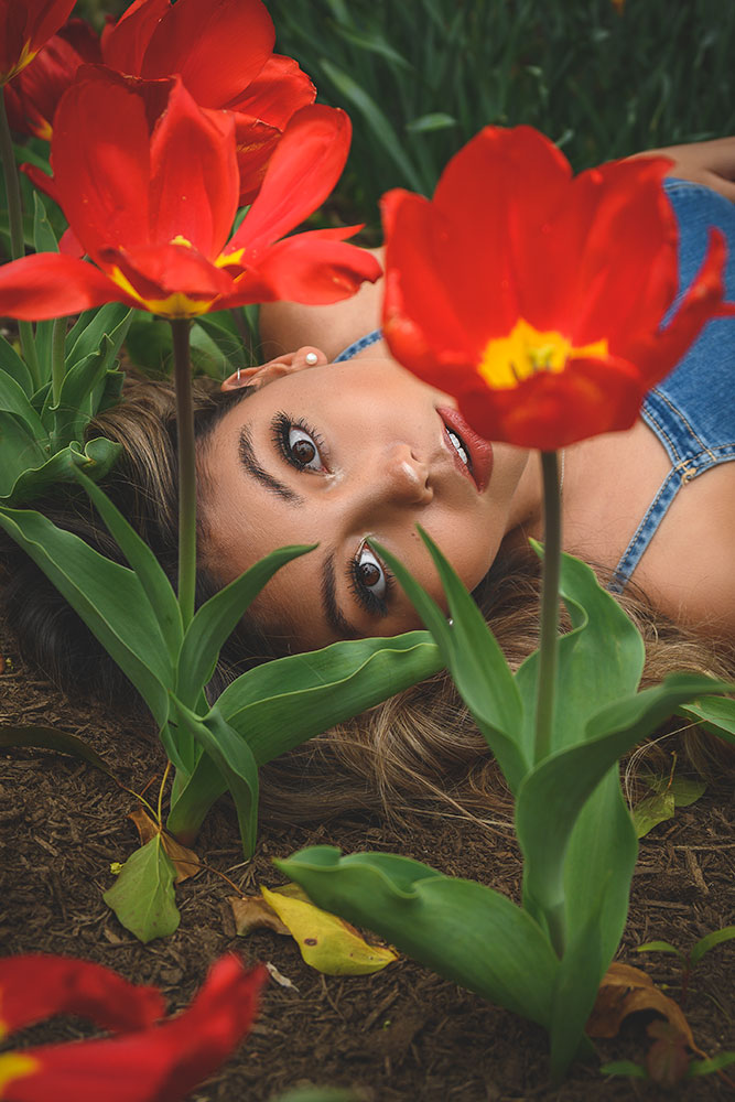 Bobby Kenny III photo of a female model and flowers