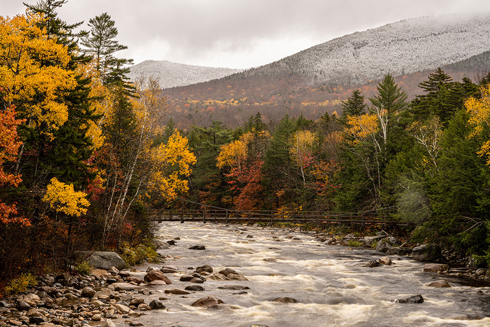 Jason Mocniak photo of White Mountains and River Bridge