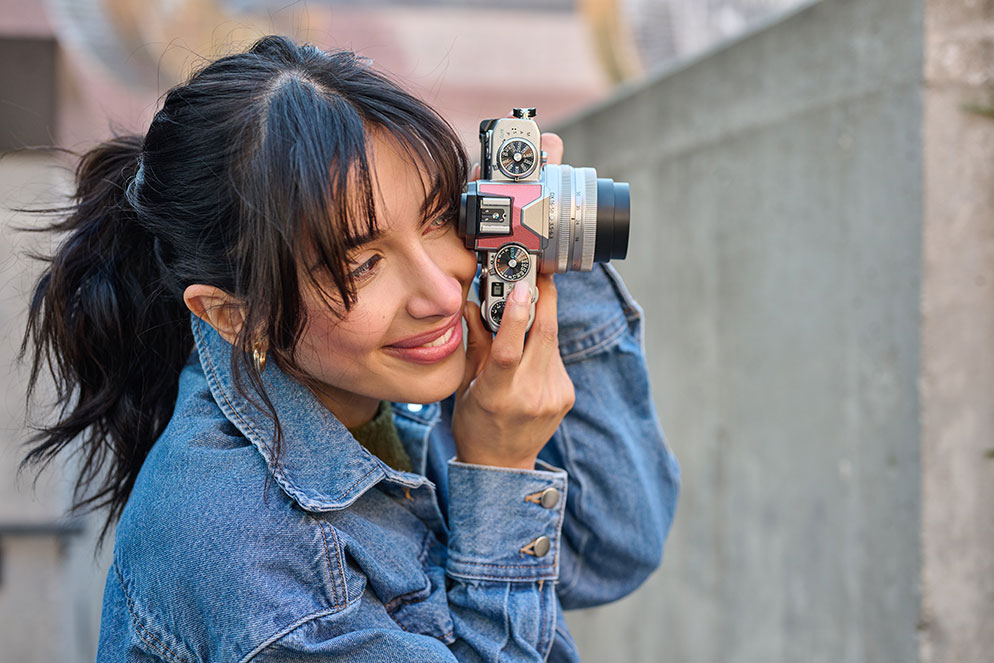 Dixie DIxon photo of a girl using a Z fc camera