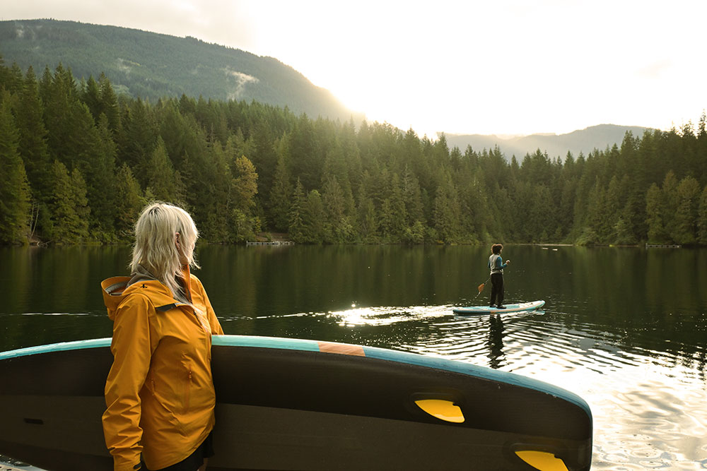 Ian Harland Z50II photo of models and stand up paddleboards